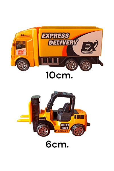 PopŞeker Minik Nakliyecilerin Rüyası: Metal Uluslararası Tır ve Forklift Set