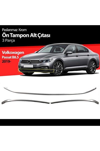 Niken Volkswagen Passat B8.5 Ön Tampon Alt Çıtası Kromu 2019 Sonrası
