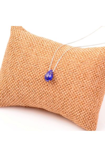 Taş Sandığı Lapis Lazuli Stone Silver Necklace