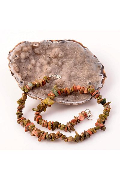 Taş Sandığı Unakit Stone Unshaped Necklace