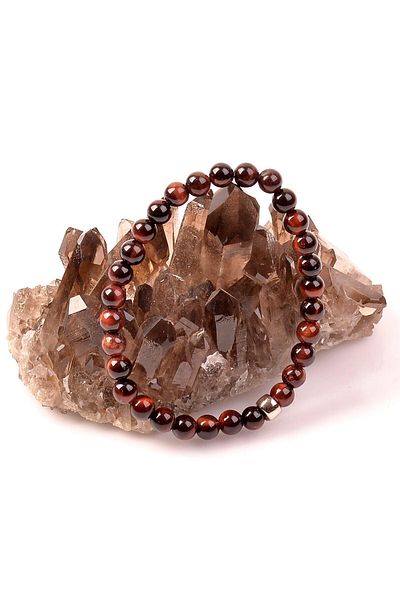 Taş Sandığı Red Tiger Eye Stone Bracelet - 6 Mm