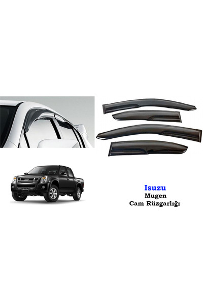 Universal Isuzu D-Max Mugen Cam Kenar Rüzgarlığı 2006-2012
