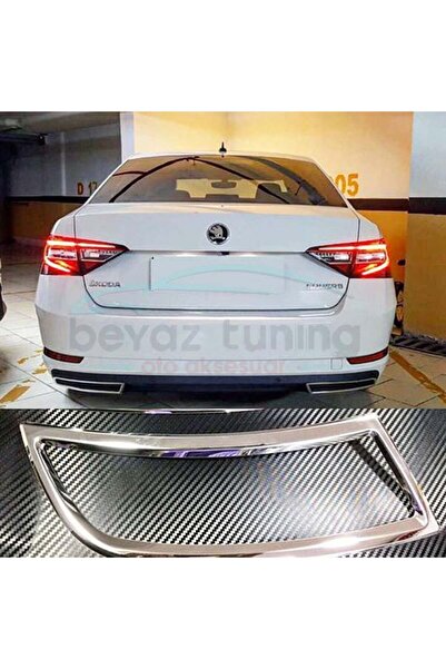 Niken Skoda Super B Egzoz Çıkış Görünümlü Kromu 2015-2018