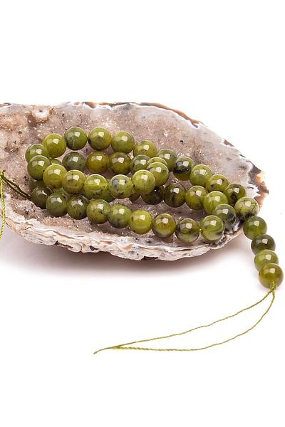 Taş Sandığı Jade Stone String (8 Mm) - Canadian Green