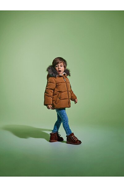 name ıt Name It Hooded Tan Boy's Coat13218515