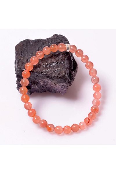 Taş Sandığı Yemen 6 Mm Agate Stone Bracelet