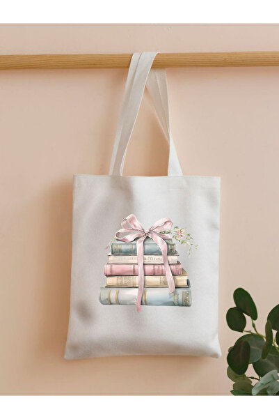 Cemira Y2K Bows Coquette Pinterest Kurdeleler Retro Unisex Bez Çanta Tote Bag