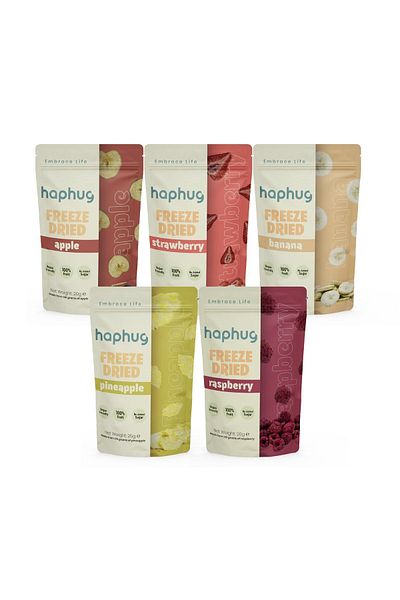 HapHug Freeze Dried Sweet & Sour 5 Pack - Freeze Dry Dried Fruit
