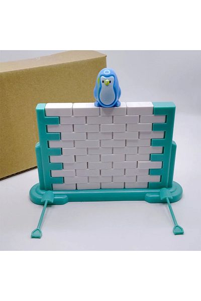 Choice WHITE Penguin wall-breaking building blocks children educational thinking training toys parent-child