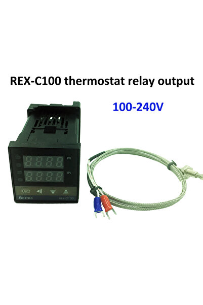 Choice منظم حرارة مع سلك REX-C100 وحدة تحكم رقمية في درجة الحرارة، مخرج مرحل ...