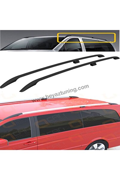 beyaztuning Mercedes Vito Üst Port Bagaj Tavan Çıtası Siyah 2004-2021