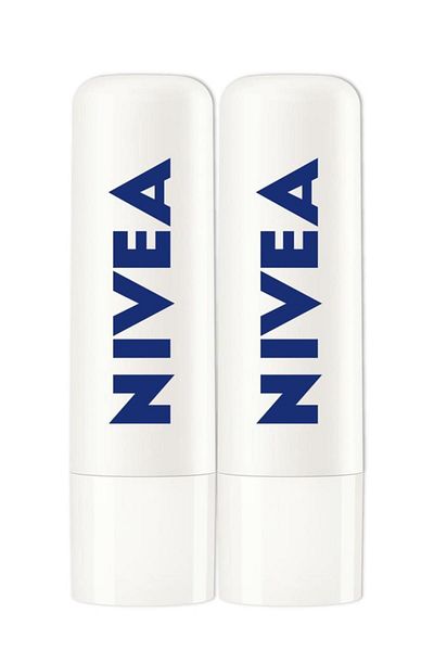 NIVEA Med Repair Lip Care Cream, 24 Hour Moisture, Chapped Lip Care with Natural Oils, 4,8grx2pcs