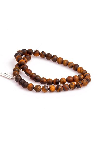 Taş Sandığı Matte Tiger Eye Stone String (8 Mm)