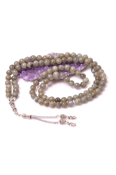 Taş Sandığı 99 Pieces 8 mm Labradorite Stone Prayer Rosary