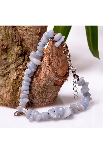 Taş Sandığı Angel Stone Bracelet - Broken Stone Angelite Stone