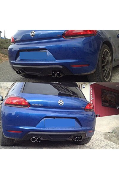 Universal Volkswagen Scirocco Difüzör Arka Tampon Piano Black