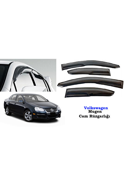 Universal Volkswagen Jetta Mugen Cam Kenar Rüzgarlığı 2006-2010