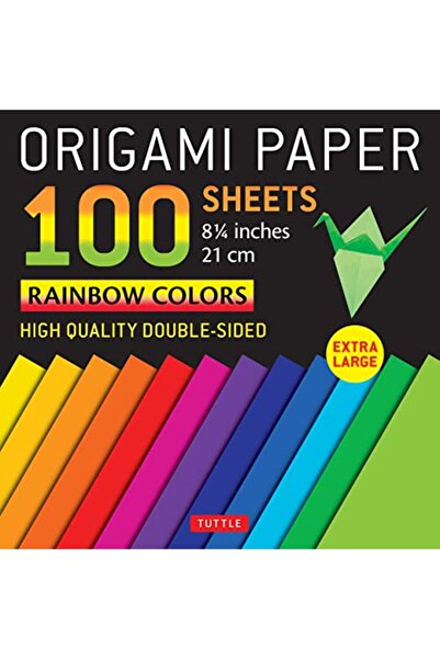 Tuttle Publishing Origami Paper 100 sheets Rainbow Colors 8 1/4" (21 cm): Ext...