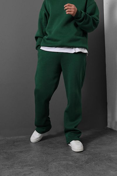 Slatra Ανδρική φόρμα πράσινη Basic Baggy Fit