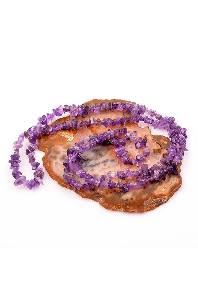 Taş Sandığı Amethyst Stone Broken String - High Quality