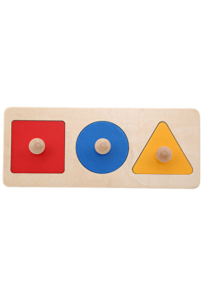 choice2 A 3 Montessori Puzzle Toys Wooden Geometric Shapes Sorting Math Color...