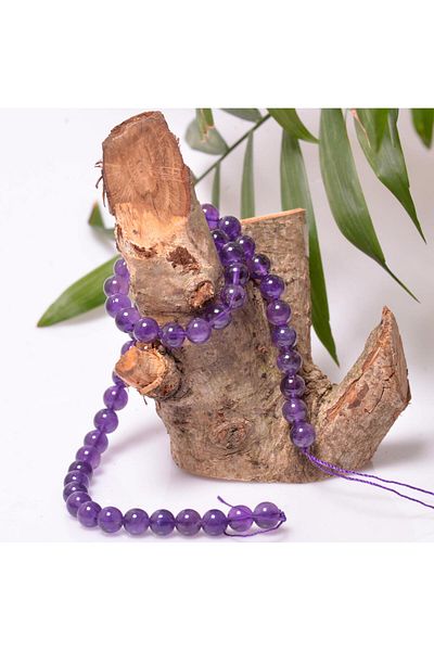 Taş Sandığı Amethyst Stone String (8 Mm)