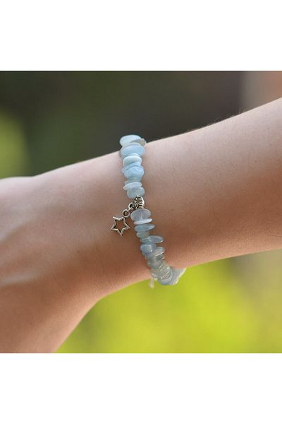 Taş Sandığı Aquamarine Stone Unshaped Bracelet