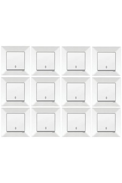 VİKO Meridian 12 Pieces Vavien Switch with Frame