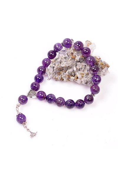Taş Sandığı Amethyst Stone Stress Rosary (10 mm)