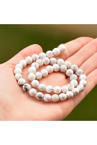 Taş Sandığı Howlite Stone String (8 Mm)