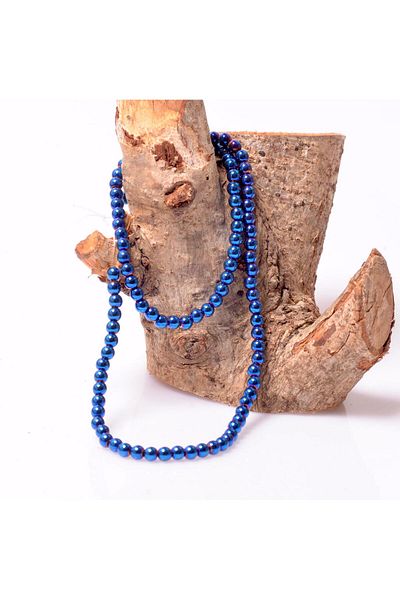 Taş Sandığı 4 mm Blue Hematite String Stone