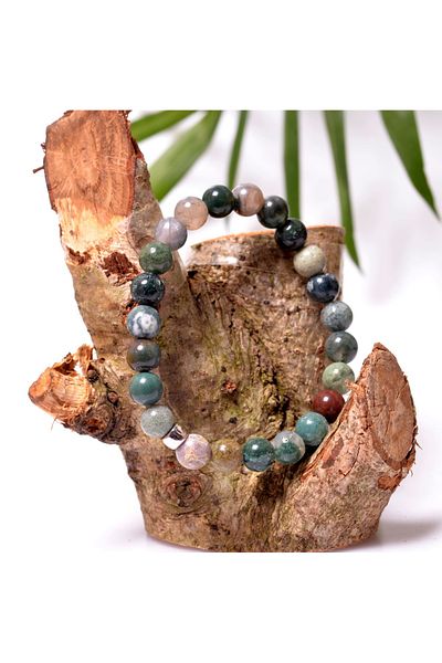 Taş Sandığı Agate Stone Bracelet 8 mm - Indian Agate