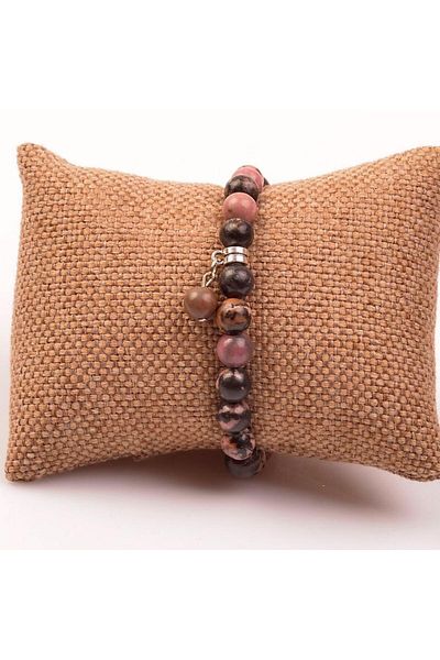 Taş Sandığı Rhodonite Stone Bracelet (8 Mm)