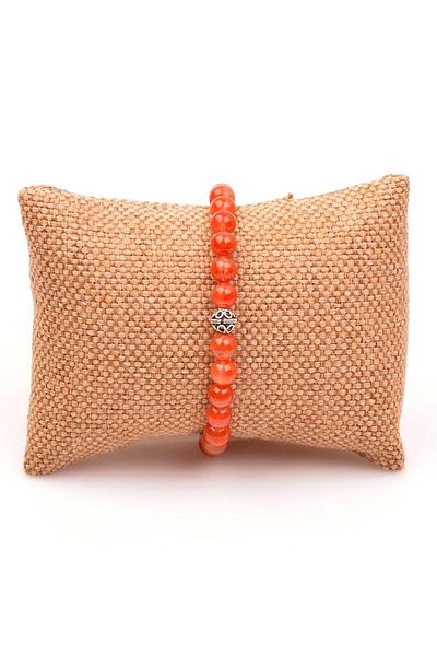 Taş Sandığı Yemen Agate Stone Bracelet - 7 Mm
