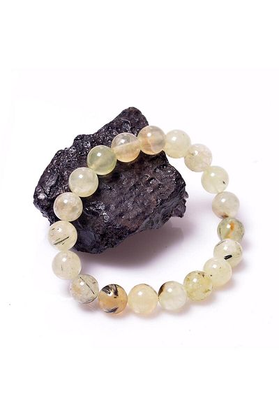 Taş Sandığı Prehnite Stone Bracelet - 10 Mm