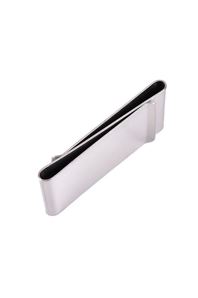 SPELT Double Sided Metal Wide Paper Money Buckle Card Holder Clip Wallet Paper Clip Silver 6cm X 3cm