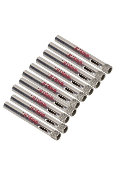 Choice 10pcs 10pcs 6mm Diamond Coated Drill Bit Tile Ceramic Glass Hole Saws Silver Cutter Opener Bits Dril