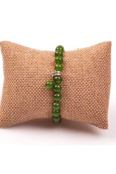 Taş Sandığı Jade Stone Bracelet (8 Mm)