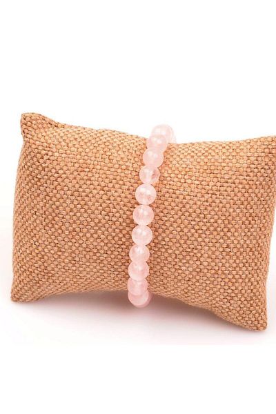Taş Sandığı Pink Quartz Stone Bracelet 8 mm
