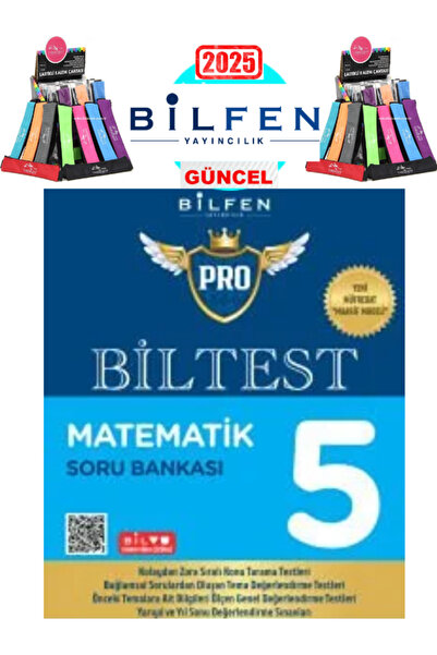 Bilfen Yayıncılık 5. SINIF PRO BİLTEST MATEMATİK SORU BANKASI ( YENİ ) + Polo...