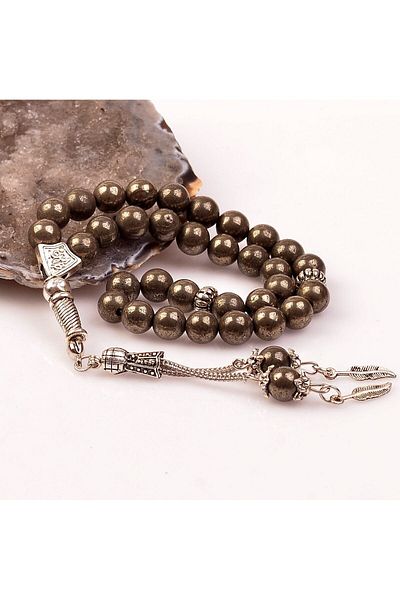 Taş Sandığı Pyrite Stone Rosary (8 Mm)