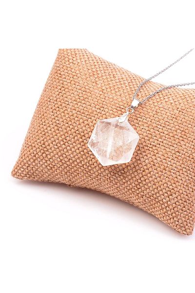 Taş Sandığı Crystal Quartz Stone Necklace