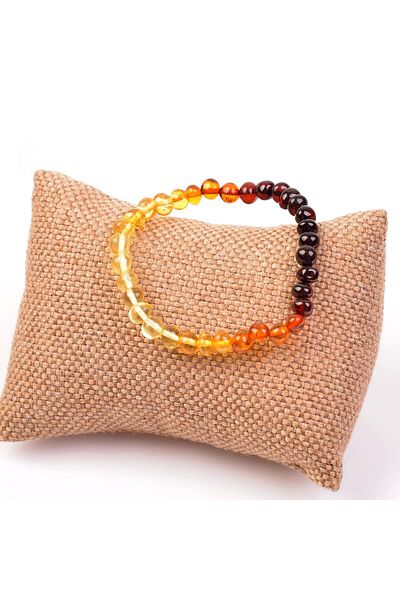 Taş Sandığı Drop Colored Filtered Bracelet - Certified Amber Product