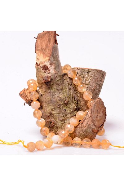 Taş Sandığı 10 Mm Wide Citrine Stone Facet Cut String