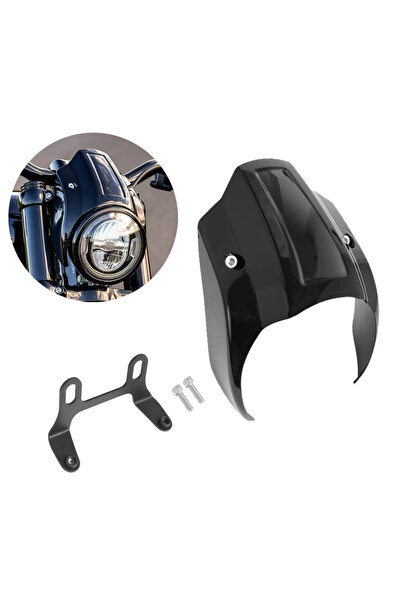 Choice غطاء خارجي أسود لمصباح الدراجة النارية الأمامي، مناسب لدراجات هارلي بر...