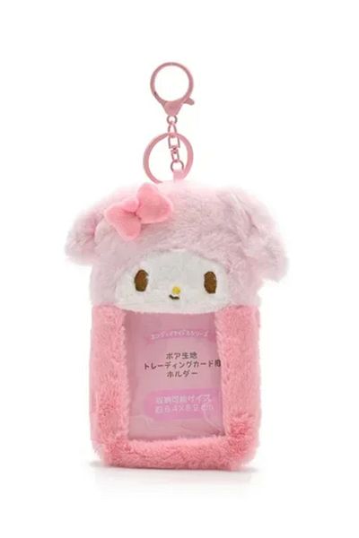 Choice Sanrio Hello Kitty Plush Card Case Keychain Kuromi Melody Card holder Kawaii Photo Card Display S...
