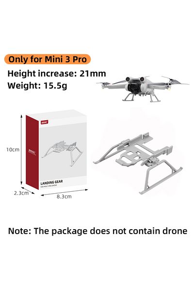 Choice For Mini 3 Pro Brdrc Folding Landing Gear For Dji Mini 3/3 Pro Heighten Feet Extension Support Legs