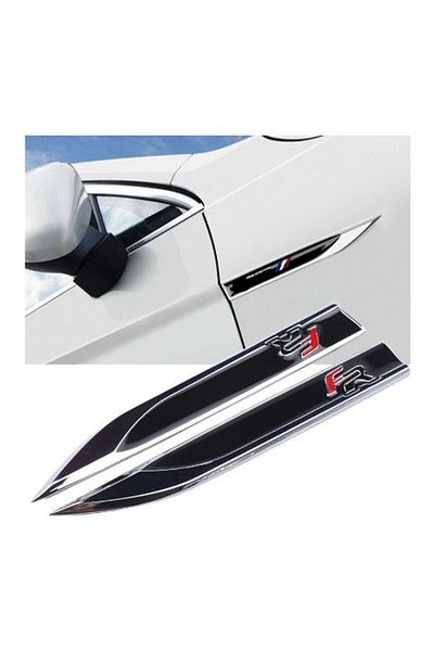 Universal Black-Chrome Fr Fender Logo and Armaşı