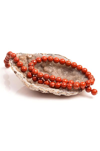 Taş Sandığı 8 Mm Red Jasper Stone String