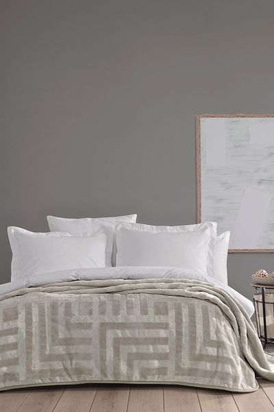 Yataş Palma Mink Double Emboss Blanket